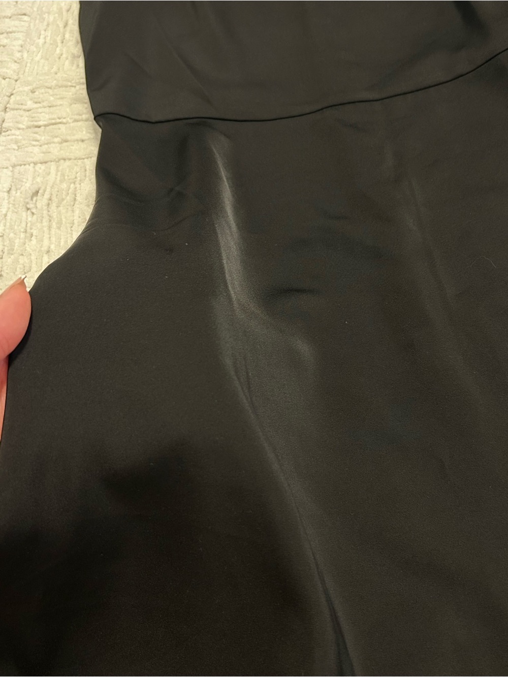 Studio 19 Black Square Neck A-Line Dress - Picture 5 of 7